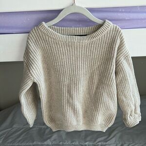Quince 2T sweater for boy or girl; never worn! Cream color.